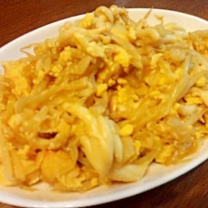 塩麹で*麩ともやしの炒め物